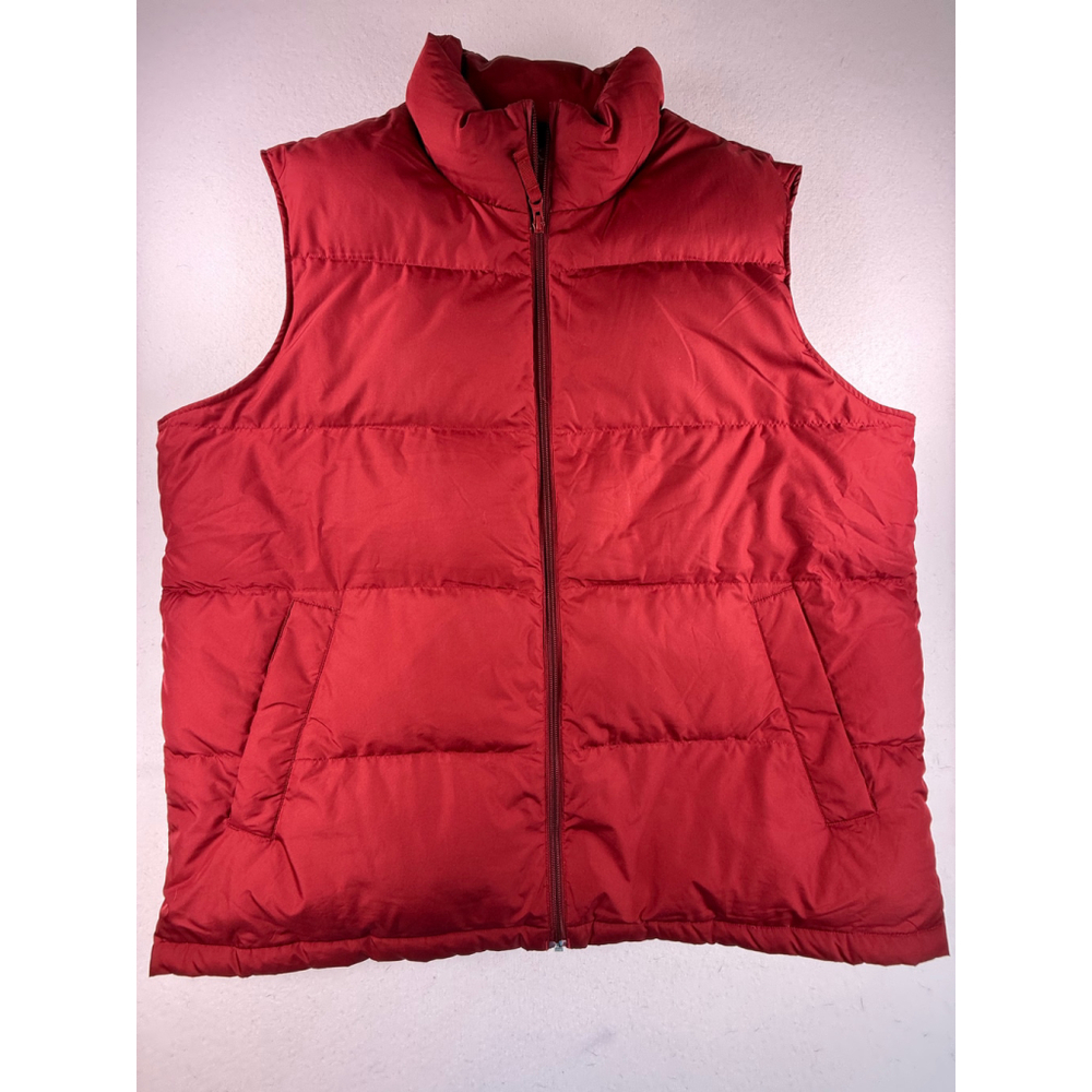 Men’s Lands’ End 80/20 Down Puffer Vest Red XL